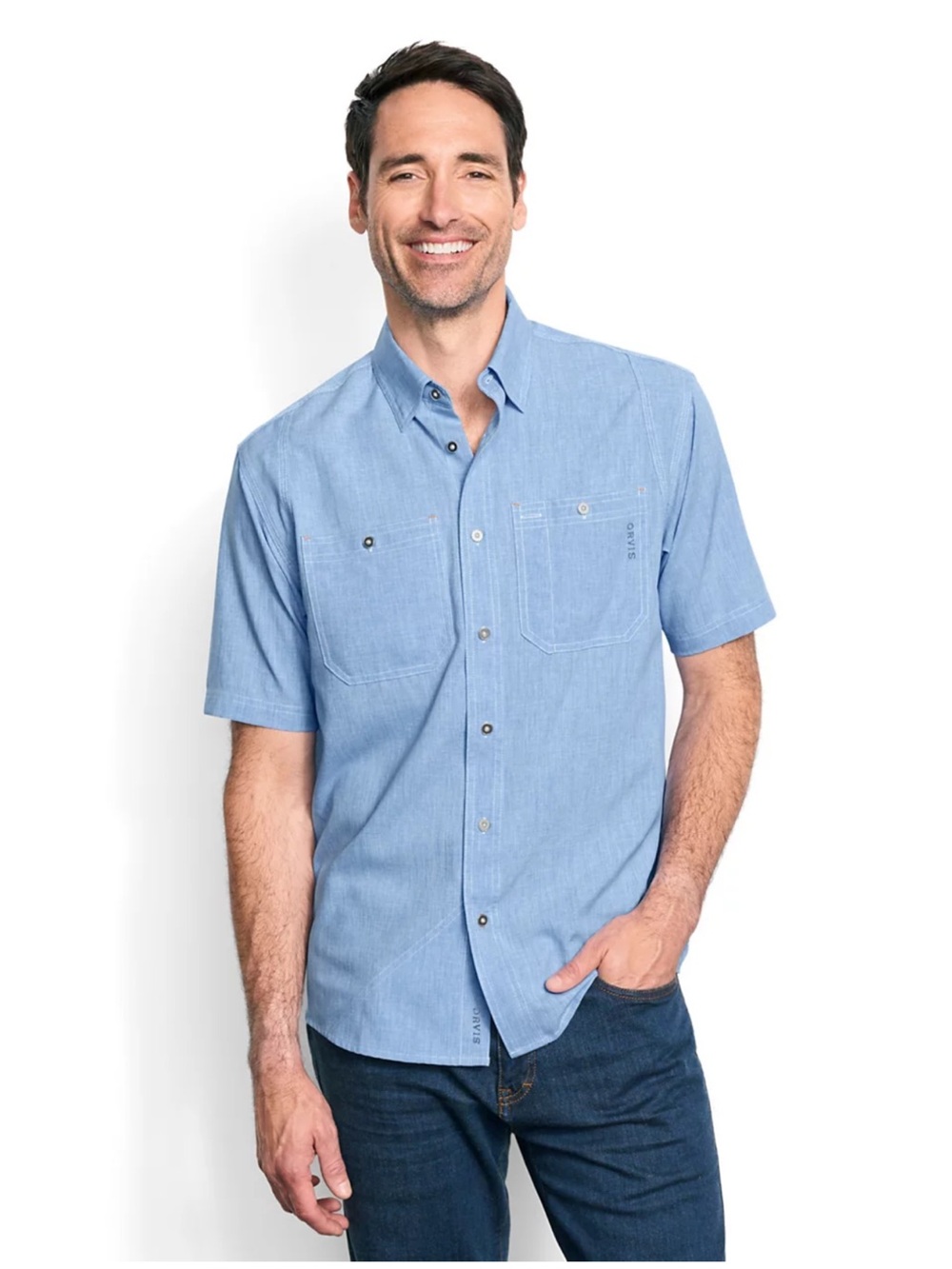 Orvis Tech Chambray Short-Sleeve Work Shirt